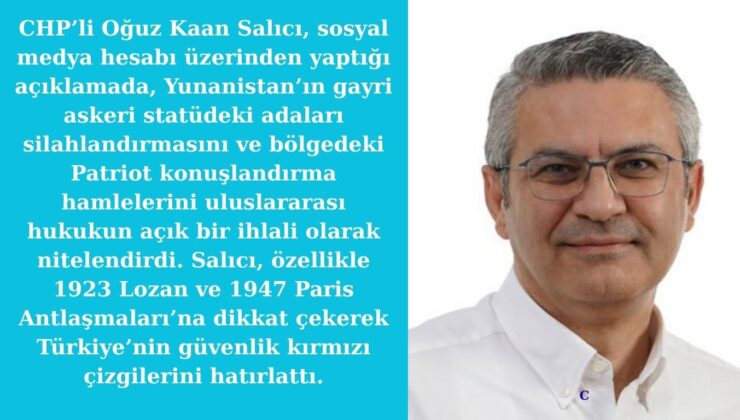 Salıcı’dan Atina’ya “Hukuk” Uyarısı: “Oldubittiyle Alınacak Yol Yoktur”