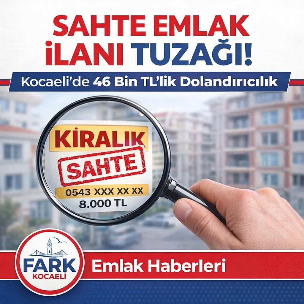 KOCAELİDE SAHTE EMLAK İLANI İLE DONLANDIRICILIK