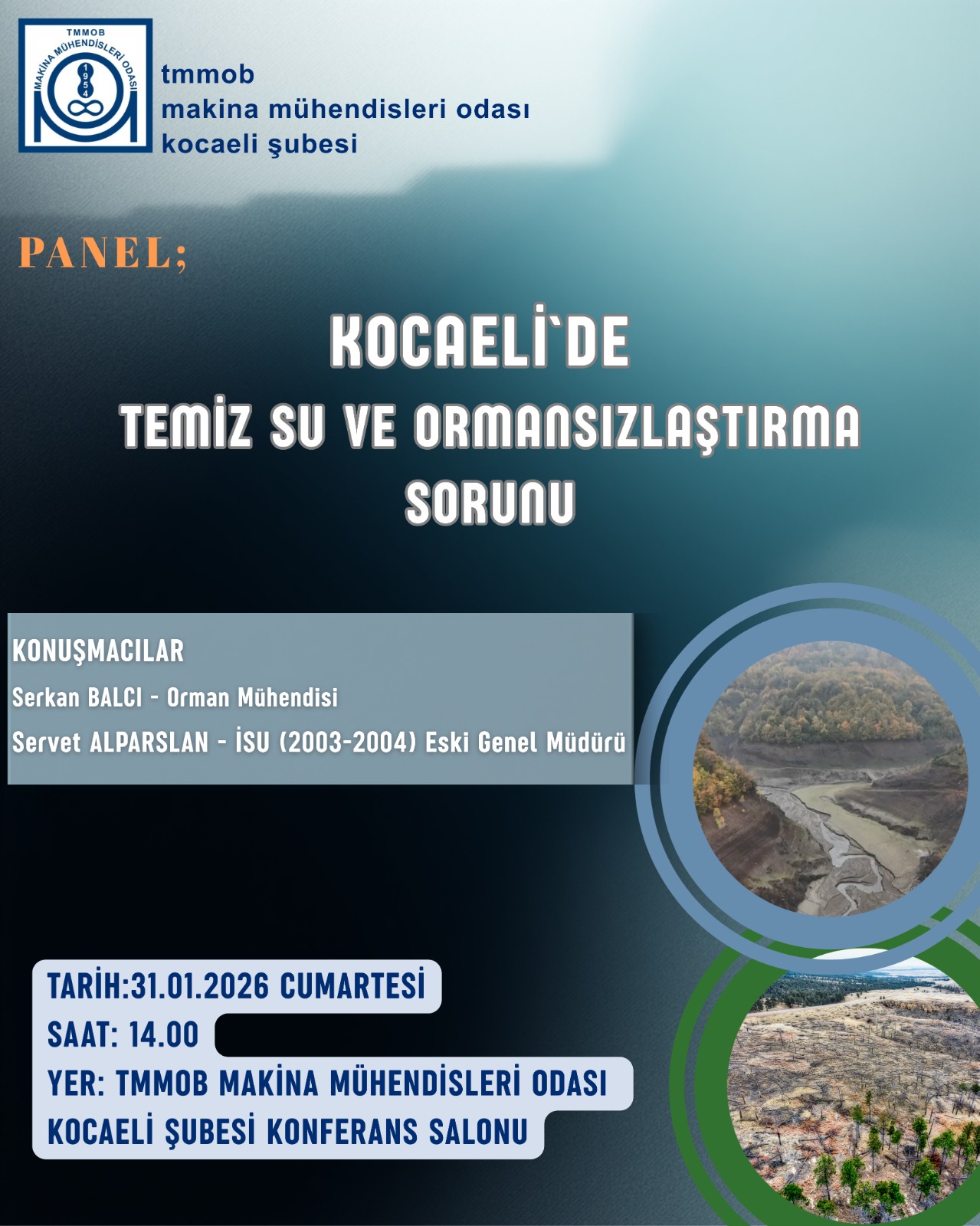 🌿 Kocaeli’de Temiz Su ve Ormansızlaştırma Paneline Davet