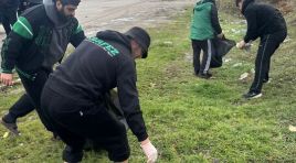 Tribünde Coşku, Doğada Sorumluluk: Kocaelispor Taraftarından Samsun’da Örnek Hareket!