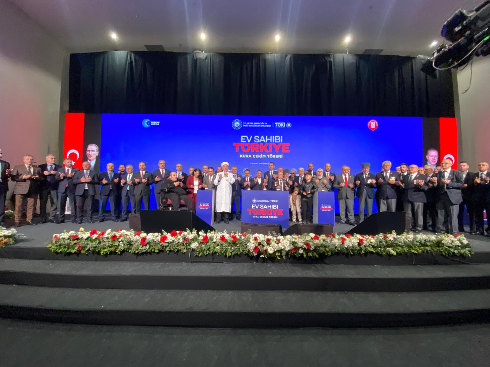 “Ev Sahibi Türkiye” Kocaeli Kura Çekim Töreni ile Hak Sahipleri Belirlendi