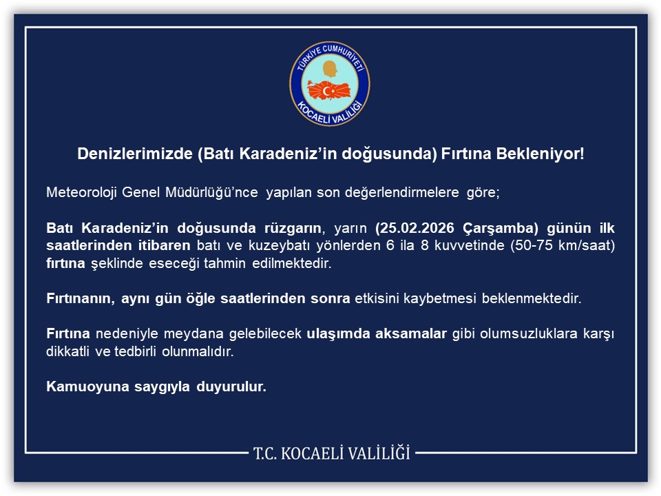 Denizlerimizde (Batı Karadeniz’in doğusunda) Fırtına Bekleniyor!