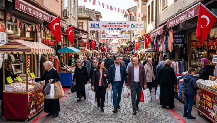 İzmit Çarşısı Bayram Panayırına Dönüşüyor: Esnafa Kapı Önü İzni Çıktı!