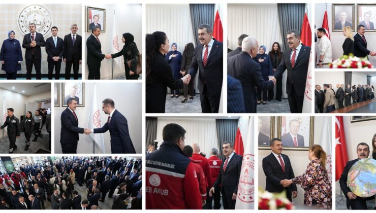 BAKAN TEKİN, BAKANLIK PERSONELİYLE BAYRAMLAŞMA PROGRAMINDA BİR ARAYA GELDİ