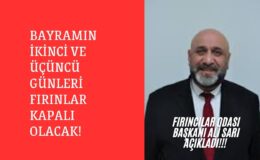 Kocaeli’de Bayramda Fırınların Çalışma düzeni açıklandı