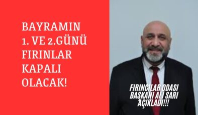 Kocaeli’de Bayramda Fırınların Çalışma düzeni açıklandı