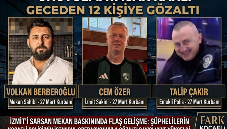 İZMİT’TEKİ KANLI MEKAN BASKININDA POLİS ADIM ADIM İZ SÜRDÜ