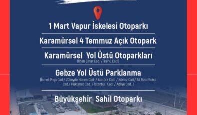 Otobüs, Tramvay ve Deniz Ulaşımı 3 Gün Ücretsiz