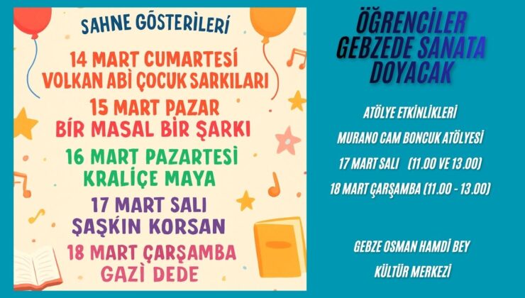 Gebzede Öğrenciler İçin Eğlenceli Geçecek