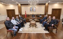 Oto Ticaret Merkezi Başkanı Tamer Ertuğ ve Yeni Yönetiminden Vali Aktaş’a Ziyaret