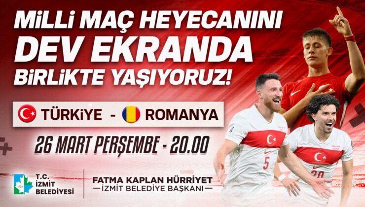 Milli maç dev ekranda