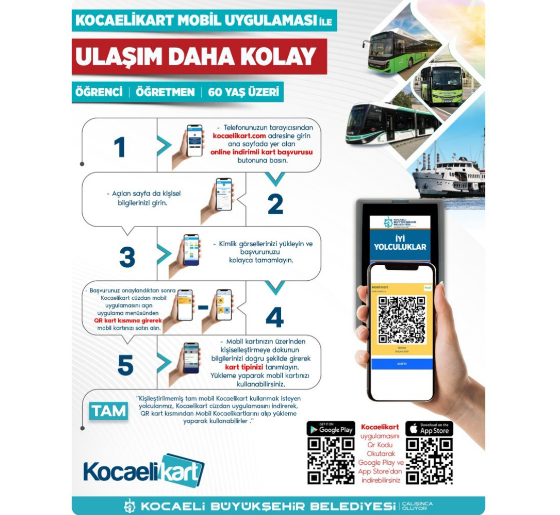 Kocaeli’de Ulaşımda Dijital Dönem: Fiziksel Kart Taşıma Devri Bitiyor!