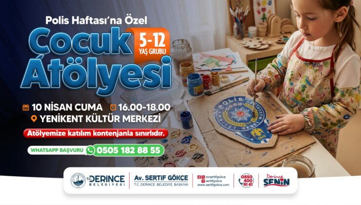 Derince’de Minikler Polis Haftası’nı Atölye ile Kutlayacak