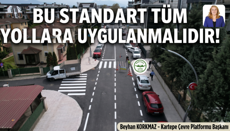Şehit Ergün Köncü’de Yol Çizgileri Tamam: Bu Standart Tüm Kocaeli’ye Uygulanmalıdır!