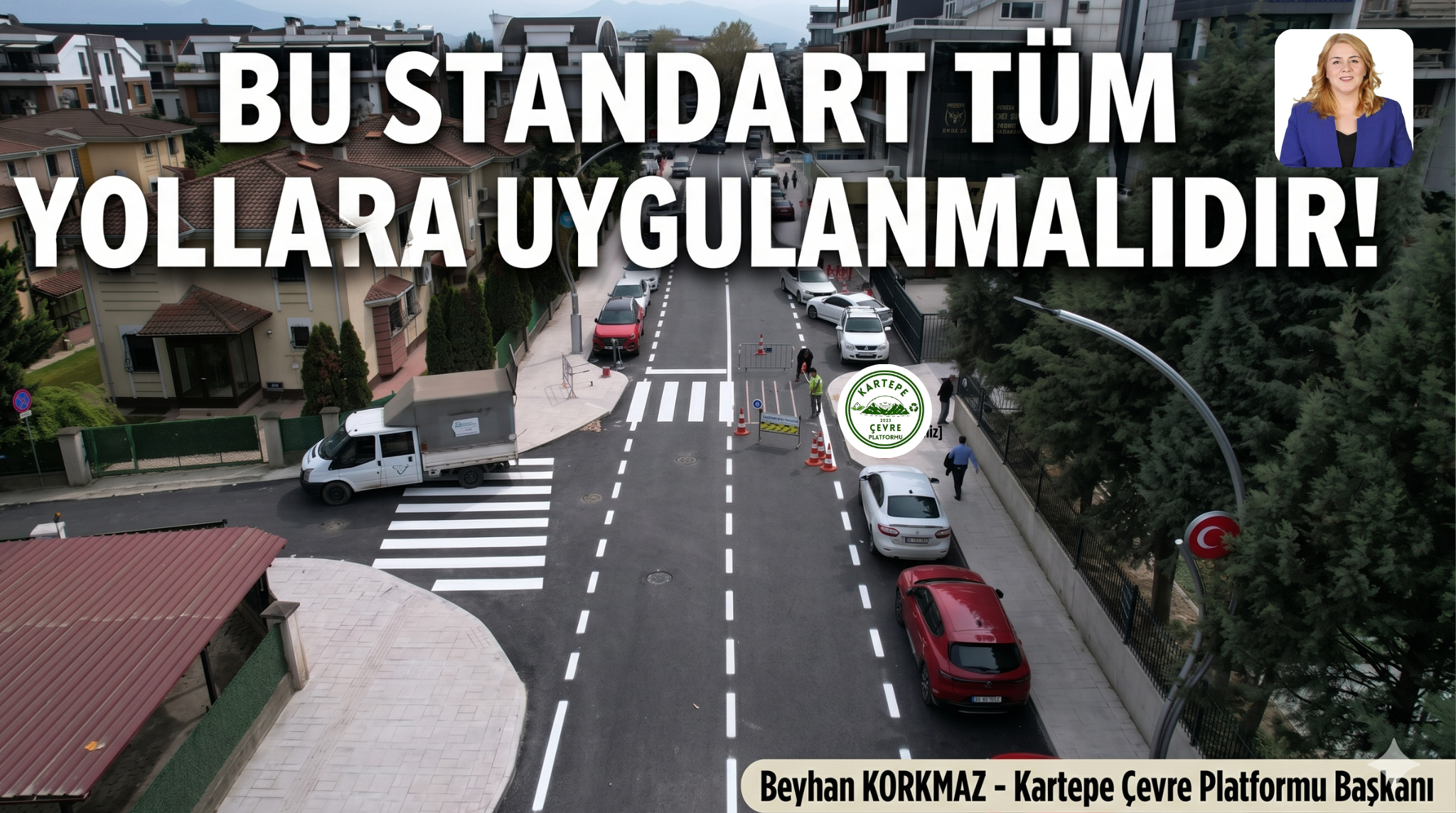 Şehit Ergün Köncü’de Yol Çizgileri Tamam: Bu Standart Tüm Kocaeli’ye Uygulanmalıdır!