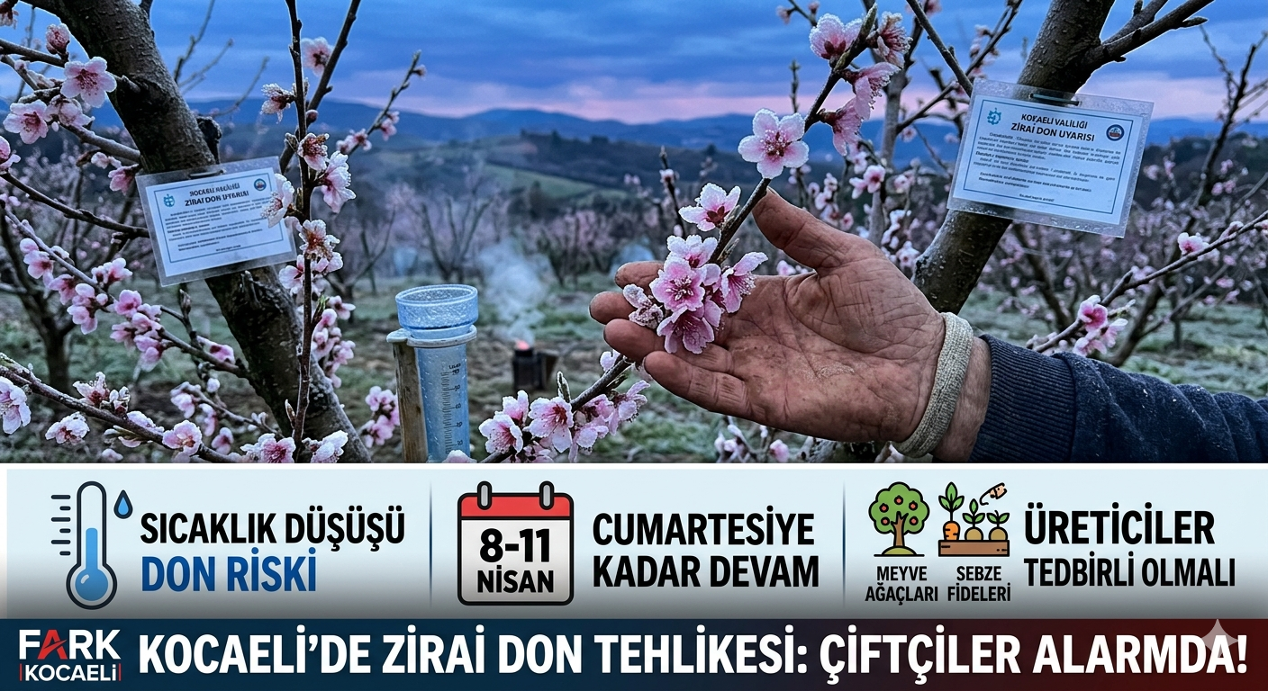 KOCAELİ İÇİN KRİTİK UYARI: ZİRAİ DON VE BUZLANMA GELİYOR!