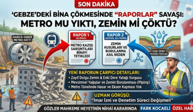 Gebze’deki Bina Çökmesinde “Raporlar” Savaşı: Metro mu Yıktı, Zemin mi Çöktü?