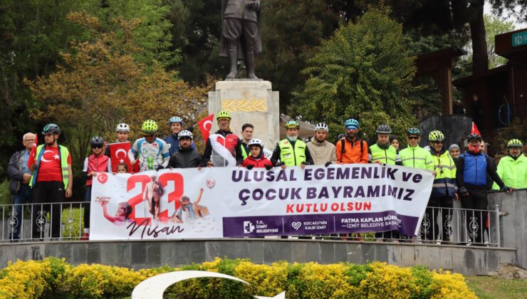 İzmit’te 23 Nisan Coşkusu Pedallarla Taçlandı: Bisiklet Tutkunları Kültür Tepesi’nde Buluştu
