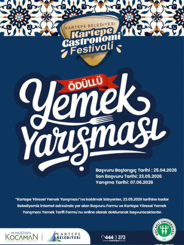 Kartepe’nin Lezzet Ustaları Yarışıyor! Gastronomi Festivali Başvuruları Başladı