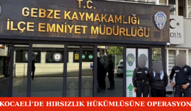 Kocaeli’de Hırsızlık Hükümlüsüne Operasyon