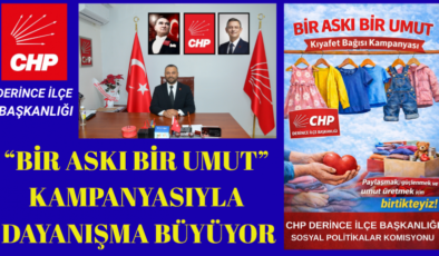 Derince’de Gönül Köprüsü: “Bir Askı Bir Umut” Kampanyası Başladı