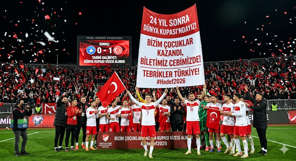 24 YILLIK HASRET BİTTİ: BİZİM ÇOCUKLAR DÜNYA KUPASI’NDA!