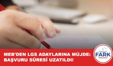 LGS KAPSAMINDAKİ MERKEZÎ SINAVIN BAŞVURU SÜRESİ UZATILDI