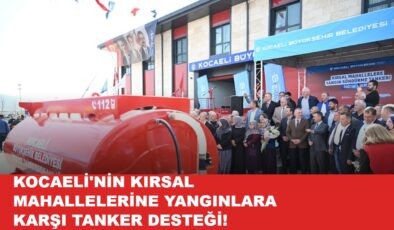 KOCAELİDE KIRSAL ALANLARA TANKER DESTEGI
