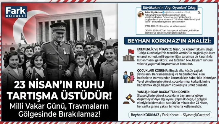 BÜYÜKAKIN’DAN ‘ALGI’ TEPKİSİ: “BAYRAMA GÖLGE DÜŞÜRMEYİN”