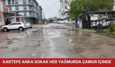 Kartepe Anka Sokak Her Yağmurda Çamur İçinde