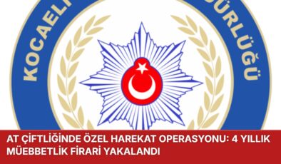 AT ÇİFTLİĞİNDE ÖZEL HAREKAT OPERASYONU: 4 YILLIK MÜEBBETLİK FİRARİ YAKALANDI
