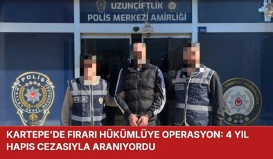 Kartepe’de Firari Hükümlüye Operasyon: 4 Yıl Hapis Cezasıyla Aranıyordu