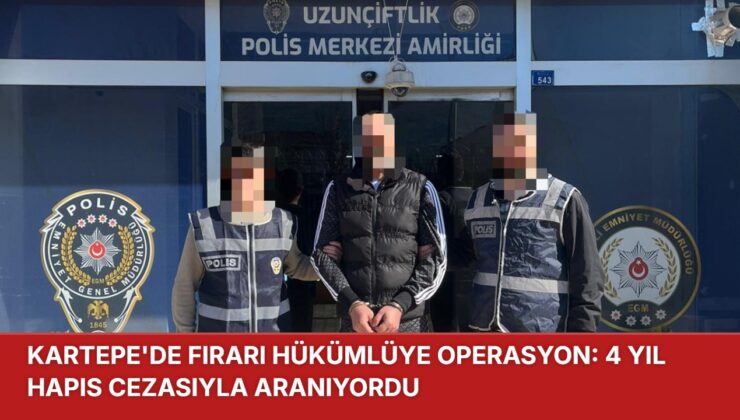 Kartepe’de Firari Hükümlüye Operasyon: 4 Yıl Hapis Cezasıyla Aranıyordu