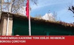 TARİHİ MİRAS KADERİNE TERK EDİLDİ: REHBERLİK BÜROSU ÇÜRÜYOR!