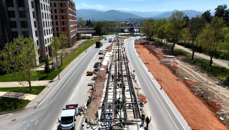 Kartepe Tramvay Hattı’nda İlk İstasyon Tamam