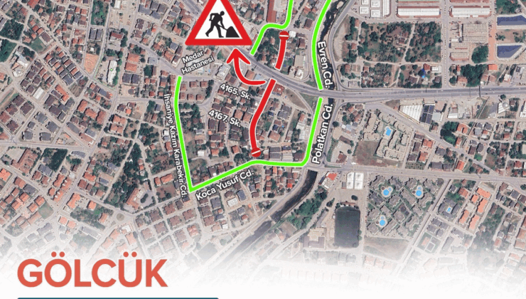 Gölcük Koca Yusuf Caddesi’nde çalışma var