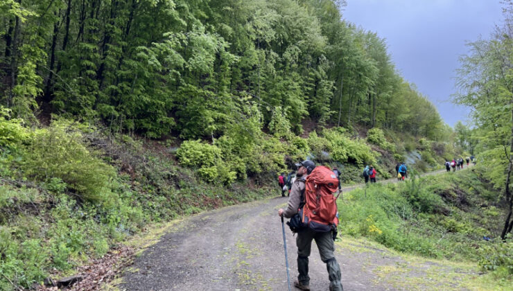 Doğaseverler 10 kilometrelik parkurda buluştu;