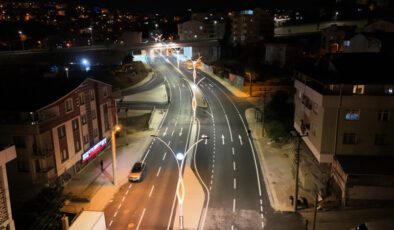 GEBZE ESKİHİSAR YOLU GECE GÖRÜNTÜSÜYLE BÜYÜLÜYOR!