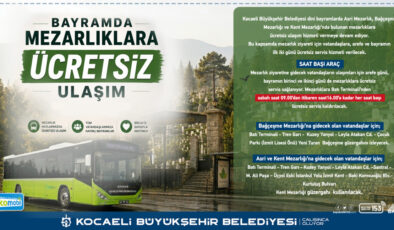 Kocaeli’de Mezarlıklara Ulaşım Ücretsiz