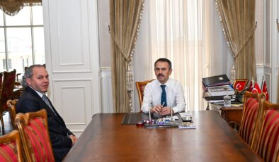 İlhami Aktaş, Çalışma ve İş Kurumu İl Müdür Vekilliği görevine atanan Murat Mustafa Yavuz’i makamında kabul etti.