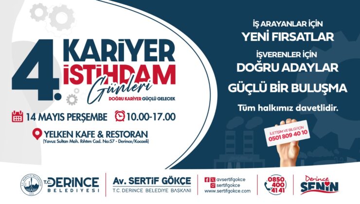 Derince’de Dev İstihdam Hamlesi: Kariyer ve İstihdam Günleri Başlıyor!