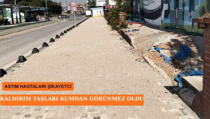 Alikahya’da “Toz” Kondurmayan Hizmet (!) Kaldırımlar Kum Tepesine Döndü