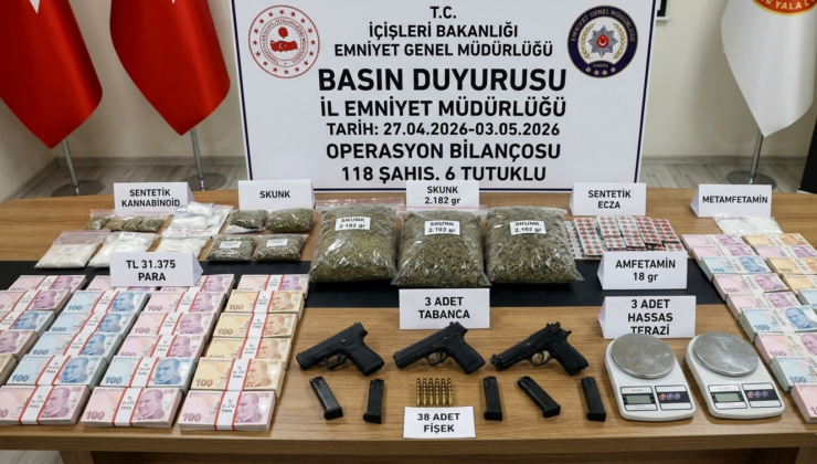 Zehir Tacirlerine Büyük Darbe: Bir Haftada 144 Gözaltı!