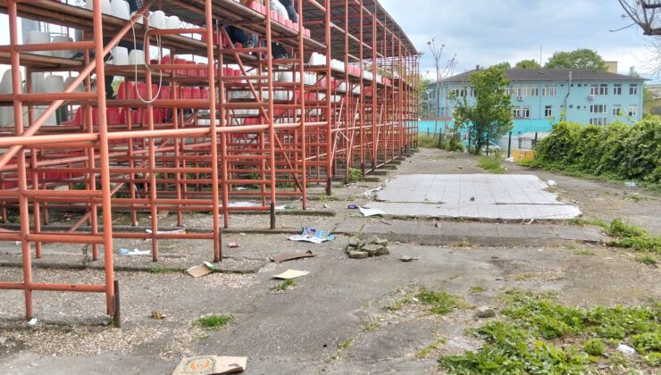 ‘Sporun Başkenti’ Vizyonuna Yakışmayan Tezatlık! Mehmet Ali Kağıtçı Stadı Temizlik Bekliyor