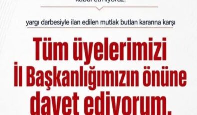 CHP Kocaeli İl Başkanı Erdem Arcan’dan “Mutlak Butlan” Kararına Sert Tepki