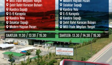 İzmit Belediyesi’nden Müjde: Modern Hayvan Pazarı’na Ücretsiz Ring Seferleri Başlıyor!