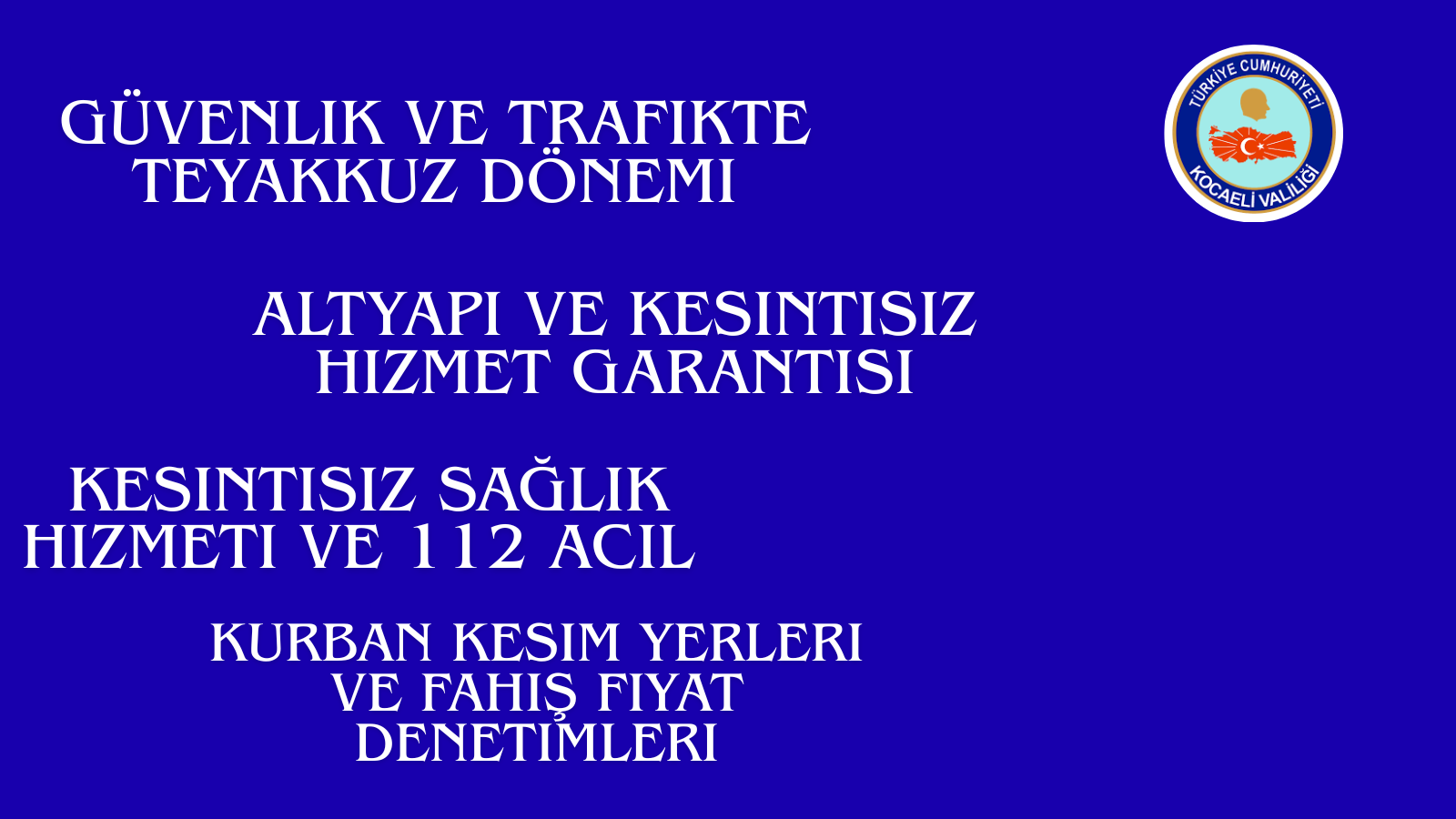 Kocaeli Valiliği’nden Kurban Bayramı Genelgesi: İşte Alınan Tüm Tedbirler!