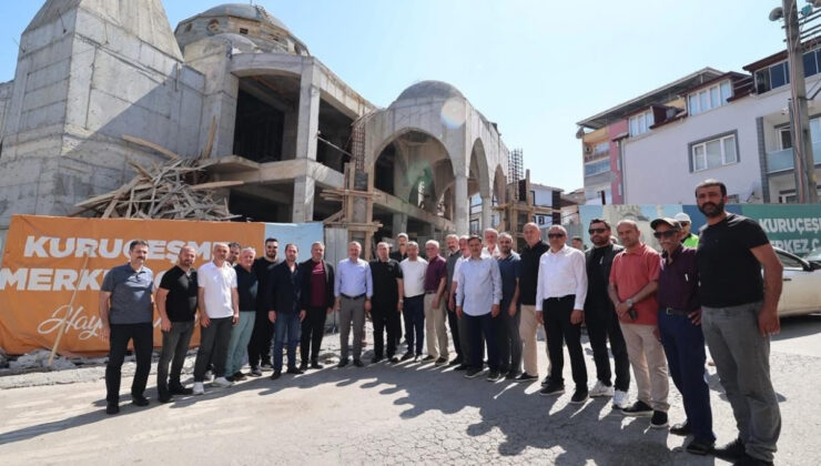 Kuruçeşme Merkez Camii İnşaatı Hızlı İlerliyor