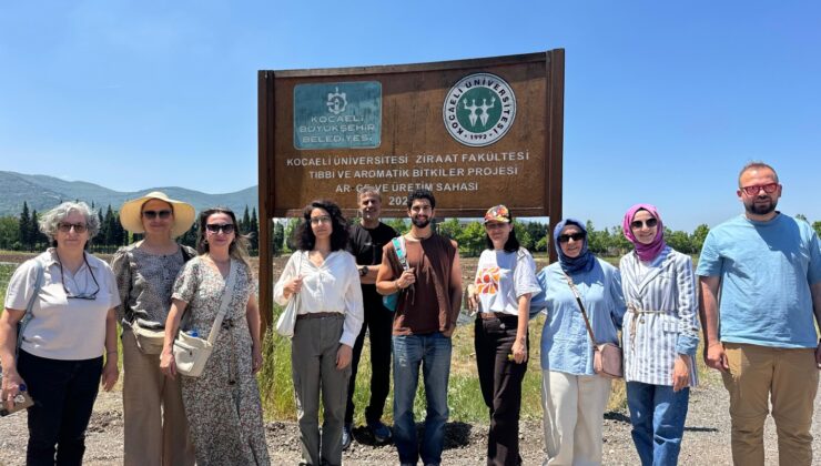 Kocaeli Büyükşehir Belediyesi TABİP Projesi Tıbbi ve Aromatik Bitki Üretim Sahası Ziyaret Edildi