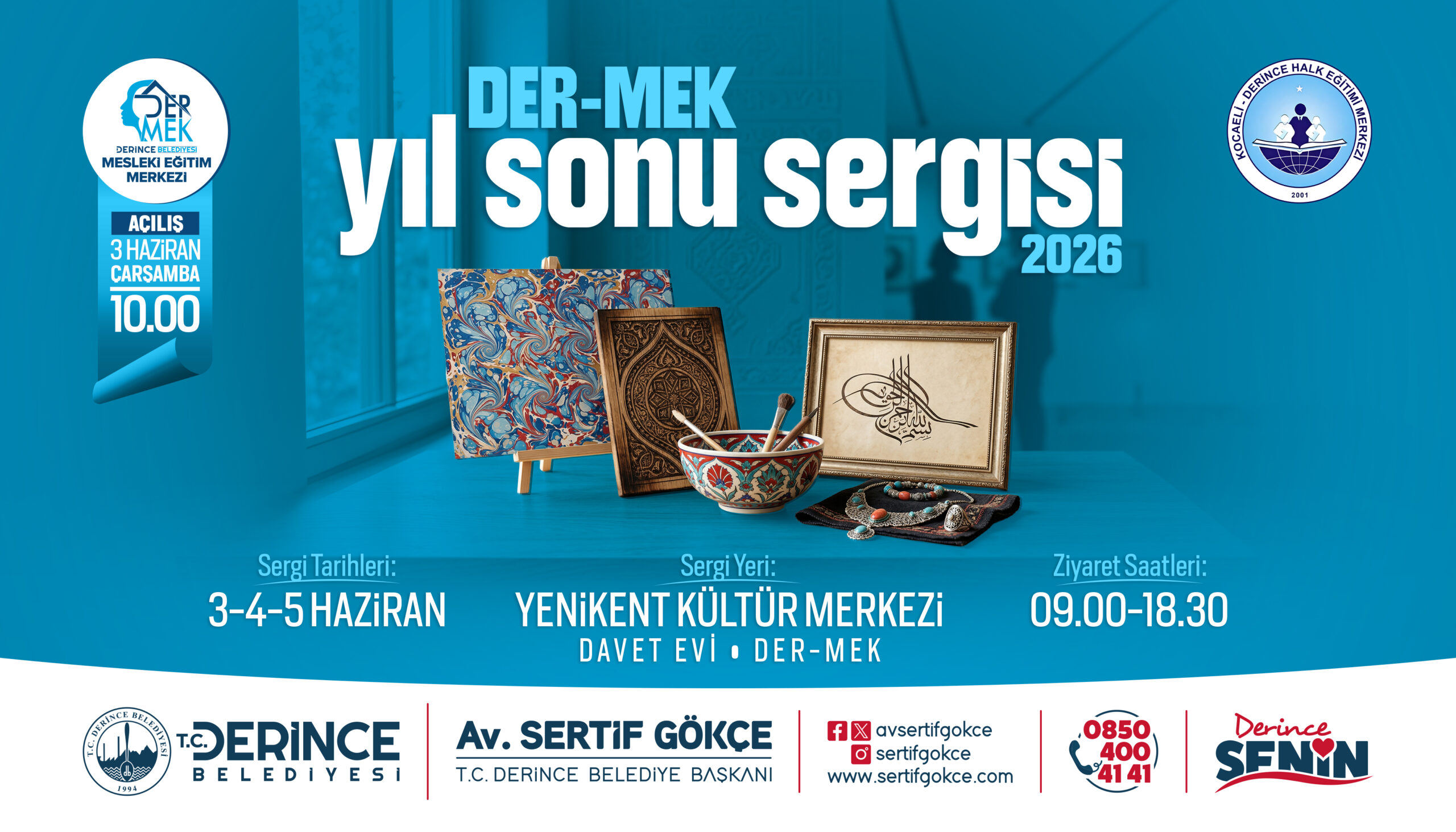 DER-MEK’TEN GÖRSEL ŞÖLEN: YIL SONU SERGİSİ KAPILARINI AÇIYOR